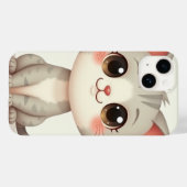 iPhone 14 Hoesjes (een schattige kat) (Achterkant (horizontaal))