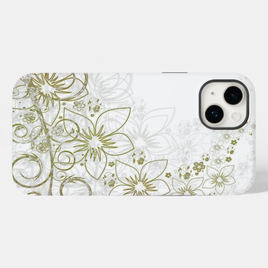 iphone 14 hoesjes plus bloemenkunst (Achterkant (horizontaal))