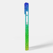 iPhone 14 Hülle Glänzend Regenbogen Glitzer Bunt Case-Mate iPhone Case (Achterkant / Links)