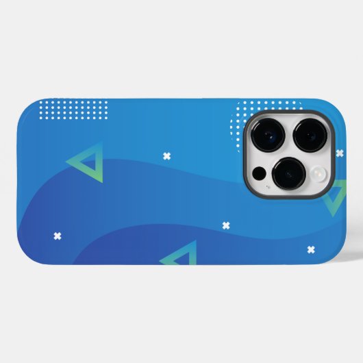 iPhone 14 Pro Hoesjes: prachtig blauw design Case-Mate iPhone Case (Achterkant (horizontaal))