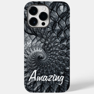 iPhone 14 Pro Max | Abstracte zwarte Hoesjes