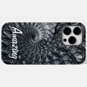 iPhone 14 Pro Max | Abstracte zwarte Hoesjes (Achterkant (horizontaal))