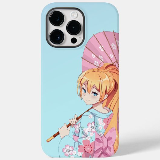 iPhone 14 Pro Max Anime Girl Hoesje Hoesje (Achterkant)