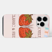iPhone 14 Pro Max hoesje - aardbeien (Achterkant horizontaal)