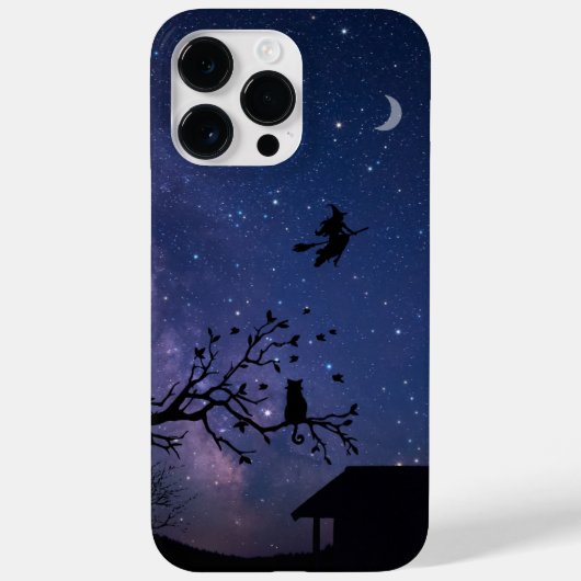 iPhone 14 Pro Max Hoesje – Blauwe Halloween Illust (Achterkant)
