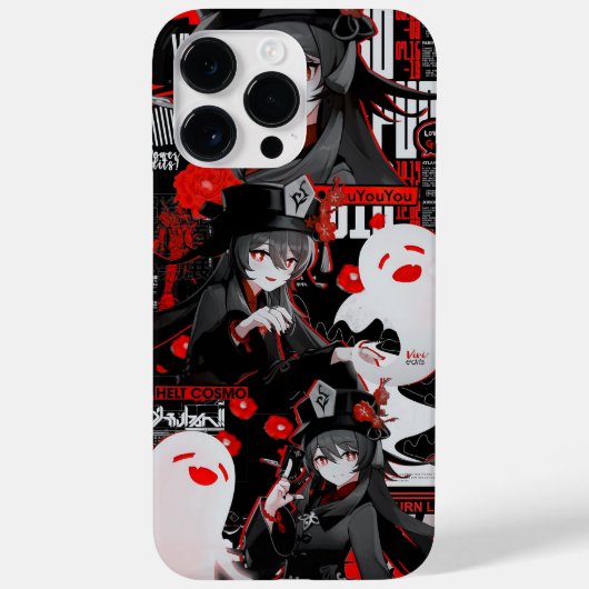 iPhone 14 pro Max hoesje hutao (Genshin impact) (Achterkant)