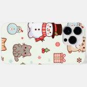 iPhone 14 Pro Max Hoesje- Kat sneeuwpop Case-Mate iPhone Case (Achterkant (horizontaal))