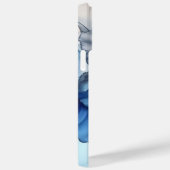 iPhone 14 Pro Max Hoesje w Blauw & Wit Alcoholinkt (Achterkant / Rechts)