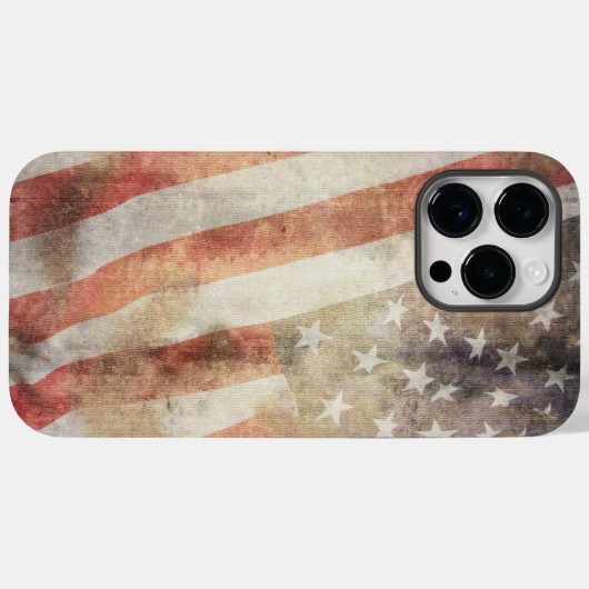 iPhone 14 Pro Max Hoesjes met Amerikaanse vlag mot (Achterkant (horizontaal))