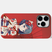 iPhone 14 Pro Max Red Anime Hoesje Hoesje voor mei (Achterkant (horizontaal))