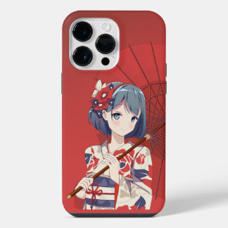 iPhone 14 Pro Max Red Anime Hoesje Hoesje voor mei