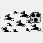 IPhone 14 Pro Max - zwart kat hoesje (Achterkant (horizontaal))