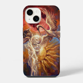 iPhone 14 Stevige Hoes, Glanzend Hoesje