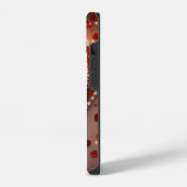 iPhone 14 Stoer Hoesje, Glanzend met hart liefde iPhone Hoesje (Linkerkant)