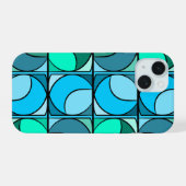 Iphone 15 70' Blauw design iPhone 15 Case (Achterkant horizontaal)
