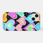 iPhone 15 Cases "Hearts" iPhone 15 Case (Achterkant horizontaal)