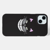 iPhone 15 en Cheshire Cat hoesje (Achterkant (horizontaal))
