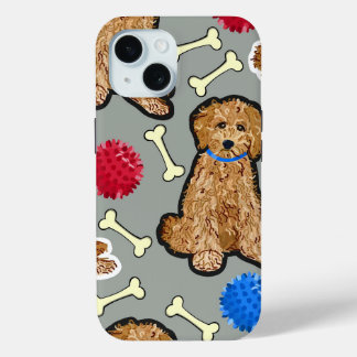 iPhone 15 hoesje Heavy Duty Goldendoodle