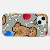 iPhone 15 hoesje Heavy Duty Goldendoodle (Achterkant (horizontaal))