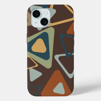 iPhone 15 Hoesje met moderne driehoeken uit het mi