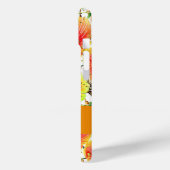 iPhone 15 Hoesje met Sinaasappel & Gele Bloemen (Achterkant / Links)