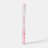 iPhone 15 Hoesje Roze Lily Lady/Girl/Woman (Rechterkant)