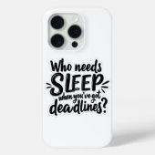 IPhone 15 Hoesje Wie heeft slaap nodig (Achterkant)