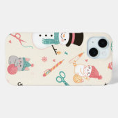 iPhone 15 Hoesjes-Cat sneeuwpop Case-Mate iPhone Case (Achterkant (horizontaal))