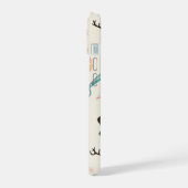 iPhone 15 Hoezen-Sneeuwman kat Case (Linkerkant)