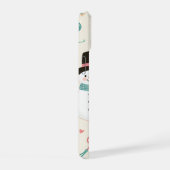 iPhone 15 Hoezen-Sneeuwman kat Case (Rechterkant)