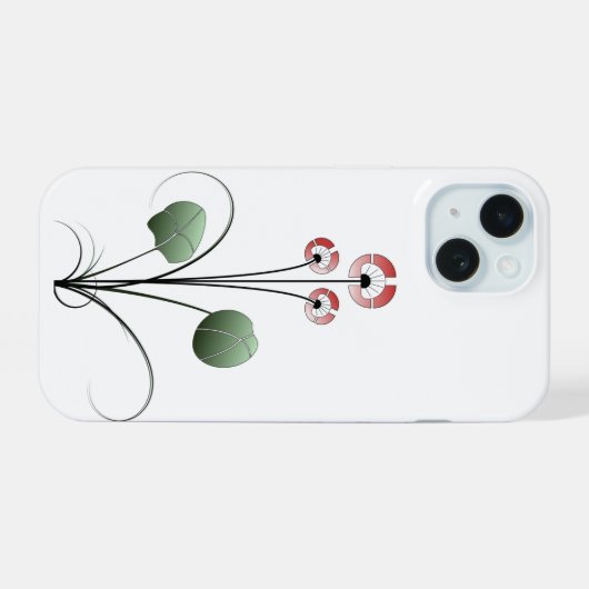 Iphone 15 ikebana case (Achterkant horizontaal)