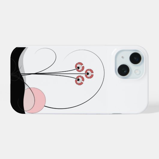 Iphone 15 Ikebana en de zon omhoog iPhone 15 Case (Achterkant horizontaal)