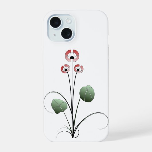 Iphone 15 ikebana hoesje case (Achterkant)