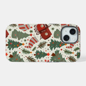 iPhone 15 Kerst Hoesje iPhone 15 Case (Achterkant horizontaal)
