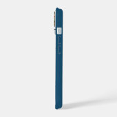 iPhone 15 Monogrammed 5 foto collage Blauw Case (Linkerkant)