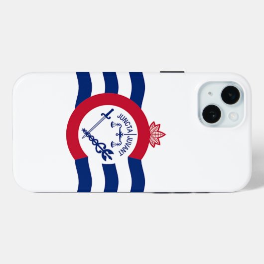 iPhone 15 Plus Case-Mate, Cincinnati-vlag Case-Mate iPhone Case (Achterkant (horizontaal))