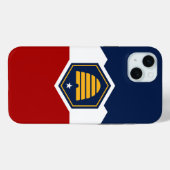 iPhone 15 Plus Case-Mate, Utah nieuwe staatsvlag Case-Mate iPhone Case (Achterkant (horizontaal))