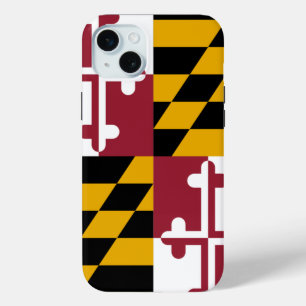 iPhone 15 Plus Case-Mate, vlag van Maryland Mini Hoesje