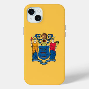 iPhone 15 Plus Case-Mate, vlag van New Jersey Mini Hoesje
