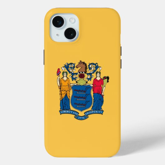 iPhone 15 Plus Case-Mate, vlag van New Jersey Case-Mate iPhone Case (Achterkant)