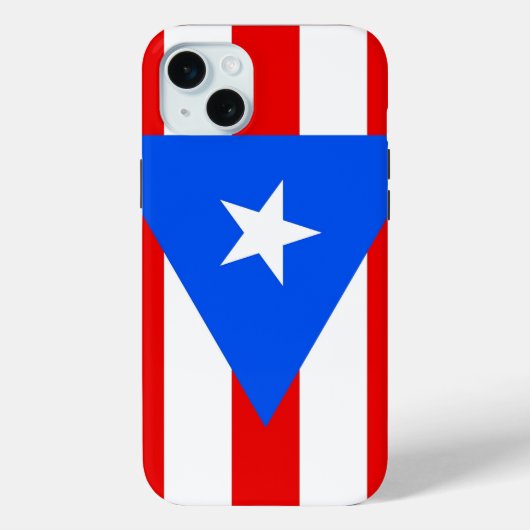 iPhone 15 Plus Case-Mate, vlag van Puerto Rico Case-Mate iPhone Case (Achterkant)