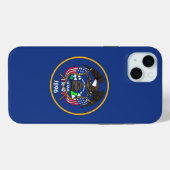 iPhone 15 Plus Case-Mate, vlag van Utah Case-Mate iPhone Case (Achterkant (horizontaal))