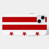 iPhone 15 Plus Case-Mate, vlag van Washington DC Case-Mate iPhone Case (Achterkant (horizontaal))