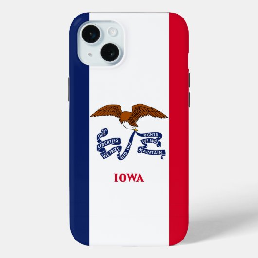 iPhone 15 Plus Hoesje-Mate, Iowa Case-Mate iPhone Case (Achterkant)