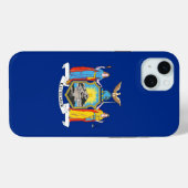 iPhone 15 Plus Hoesje-Mate, New Yorkse staatsvlag Case-Mate iPhone Case (Achterkant (horizontaal))