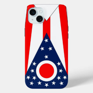 iPhone 15 Plus Hoesje-Mate, Ohio State Flag Mini Hoesje