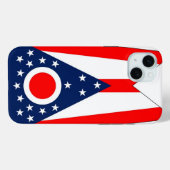 iPhone 15 Plus Hoesje-Mate, Ohio State Flag Case-Mate iPhone Case (Achterkant (horizontaal))
