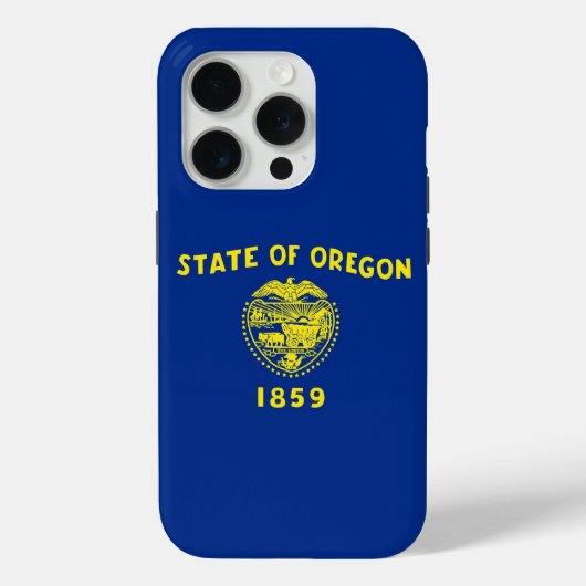 iPhone 15 Pro Case-Mate, Oregon vlag Case-Mate iPhone Case (Achterkant)