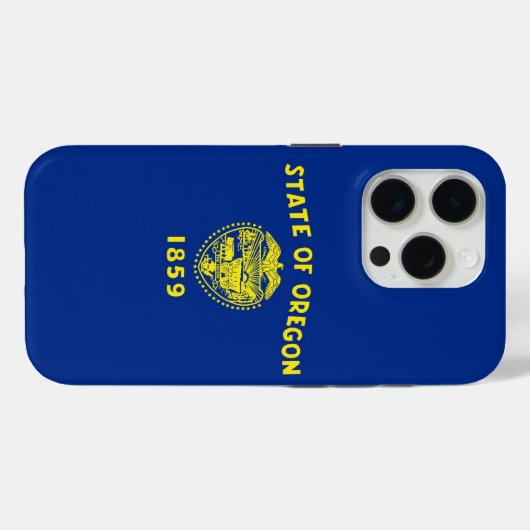 iPhone 15 Pro Case-Mate, Oregon vlag Case-Mate iPhone Case (Achterkant (horizontaal))