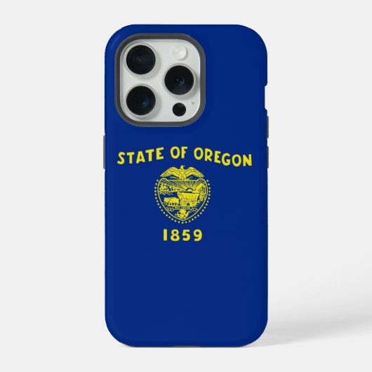 iPhone 15 Pro Case-Mate, Oregon vlag Hoesje (Achterkant)